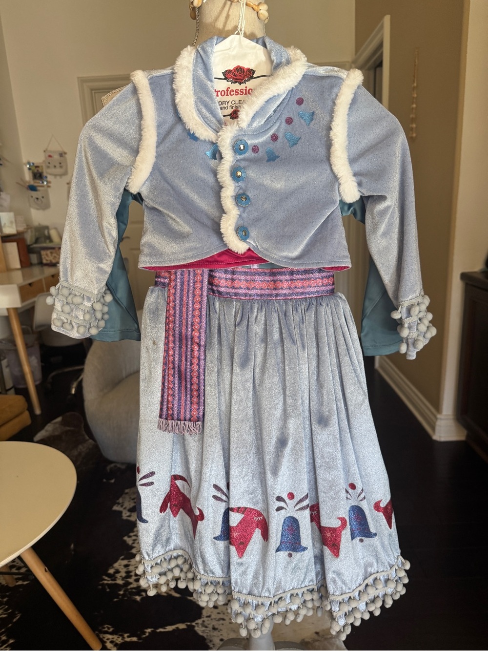 Disney Frozen Anna Costume Dress + Bolero Girls